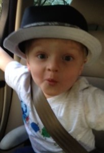 Mario in his beach hat